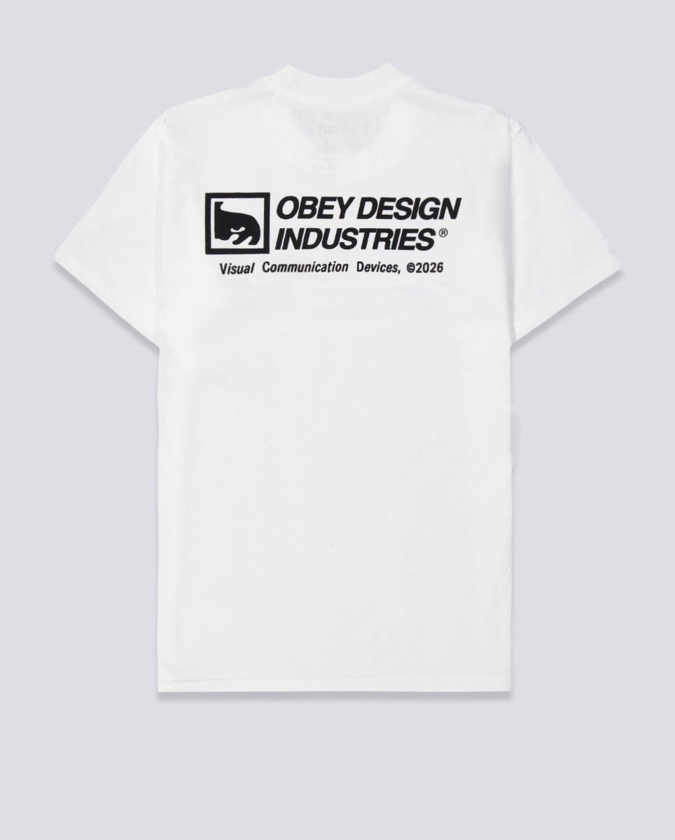 Camiseta Obey Devices Pigment Blanco Hombre 167924326-VWH