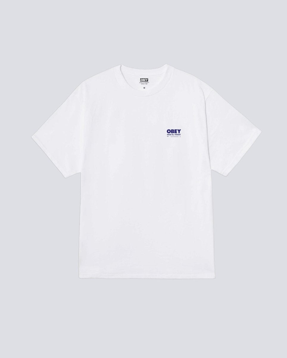 Camiseta Obey Erase All Thought Blanco Hombre 165264212-WHT