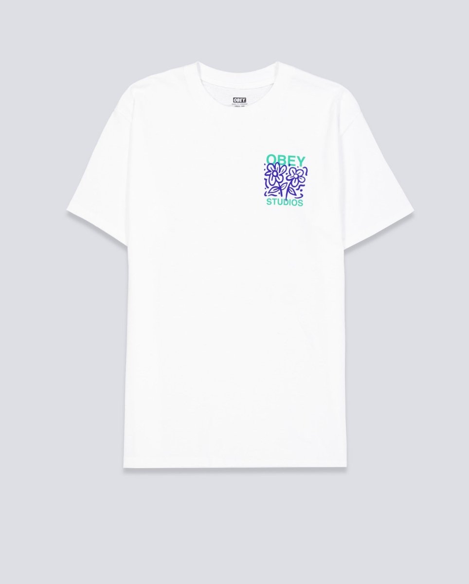 Camiseta Obey Grown With Love Blanco Unisex 165264366-WHT