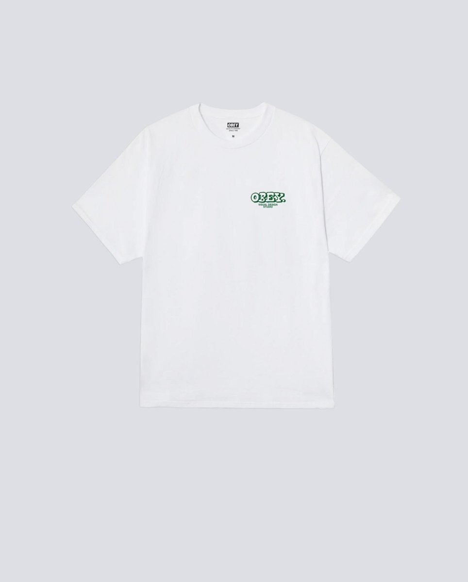 Camiseta Obey Knowledge And Growth Blanco Hombre 165264201-WHT