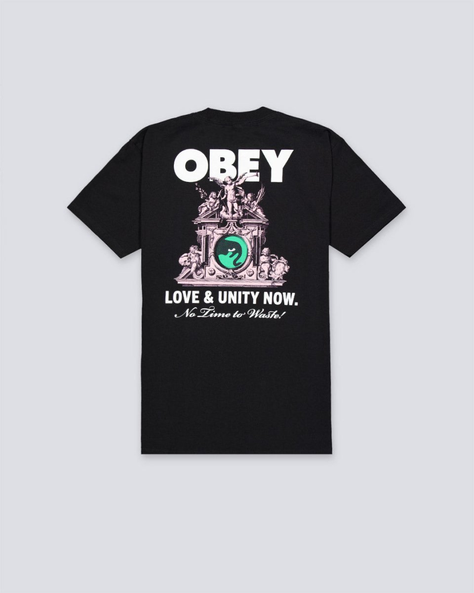 Camiseta Obey Love & Unity Now Negro Hombre
