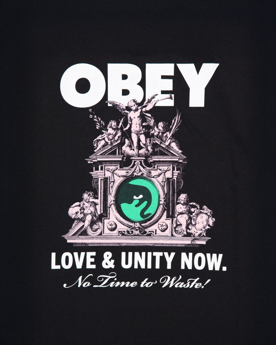 Camiseta Obey Love & Unity Now Negro Hombre