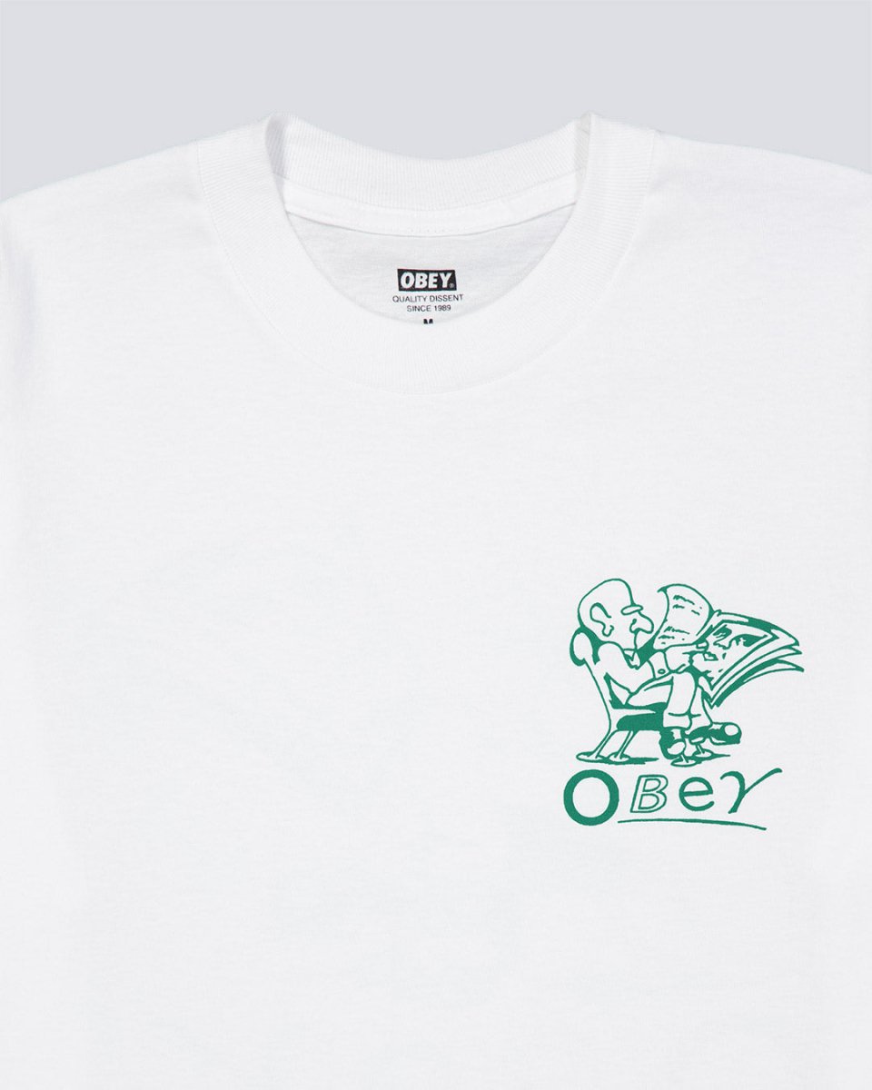 Camiseta Obey Reader Blanco Unisex 165264240-WHT