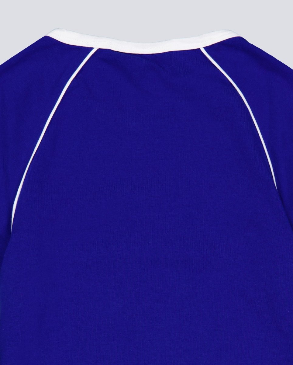 Camiseta Obey Replay Raglan Azul Multicolor Mujer 231080166-BMU