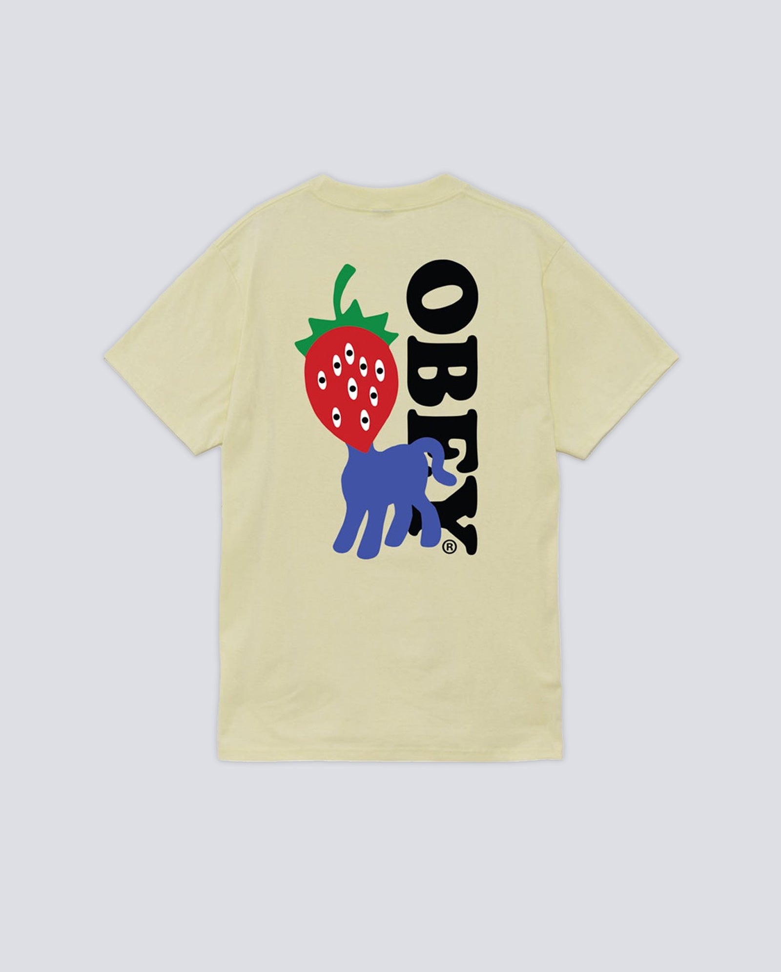 Camiseta Obey Strawberry Amarillo Hombre 165264054-PLY