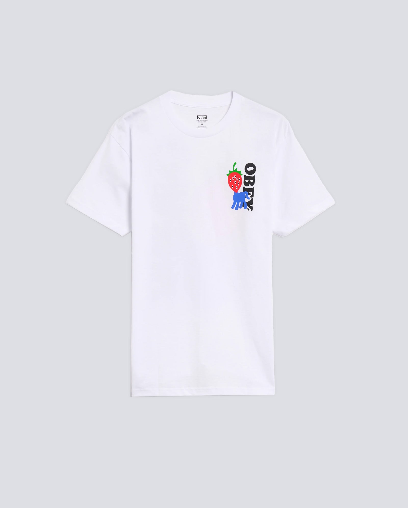 Camiseta Obey Strawberry Blanco Hombre 165264054-WHT