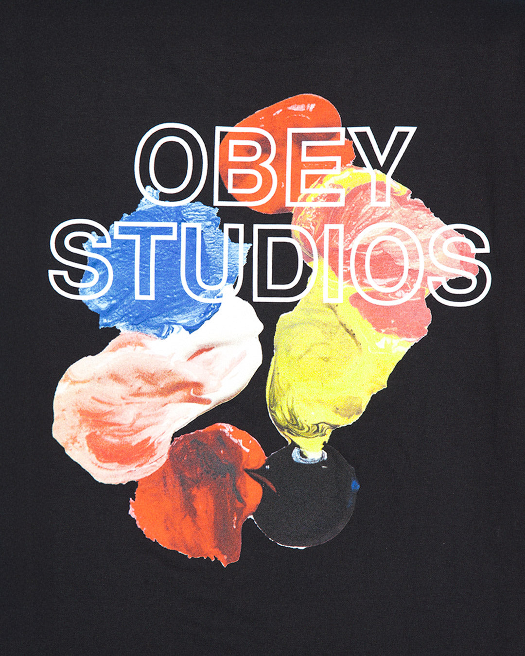 Camiseta Obey Studios Palette Negro Hombre