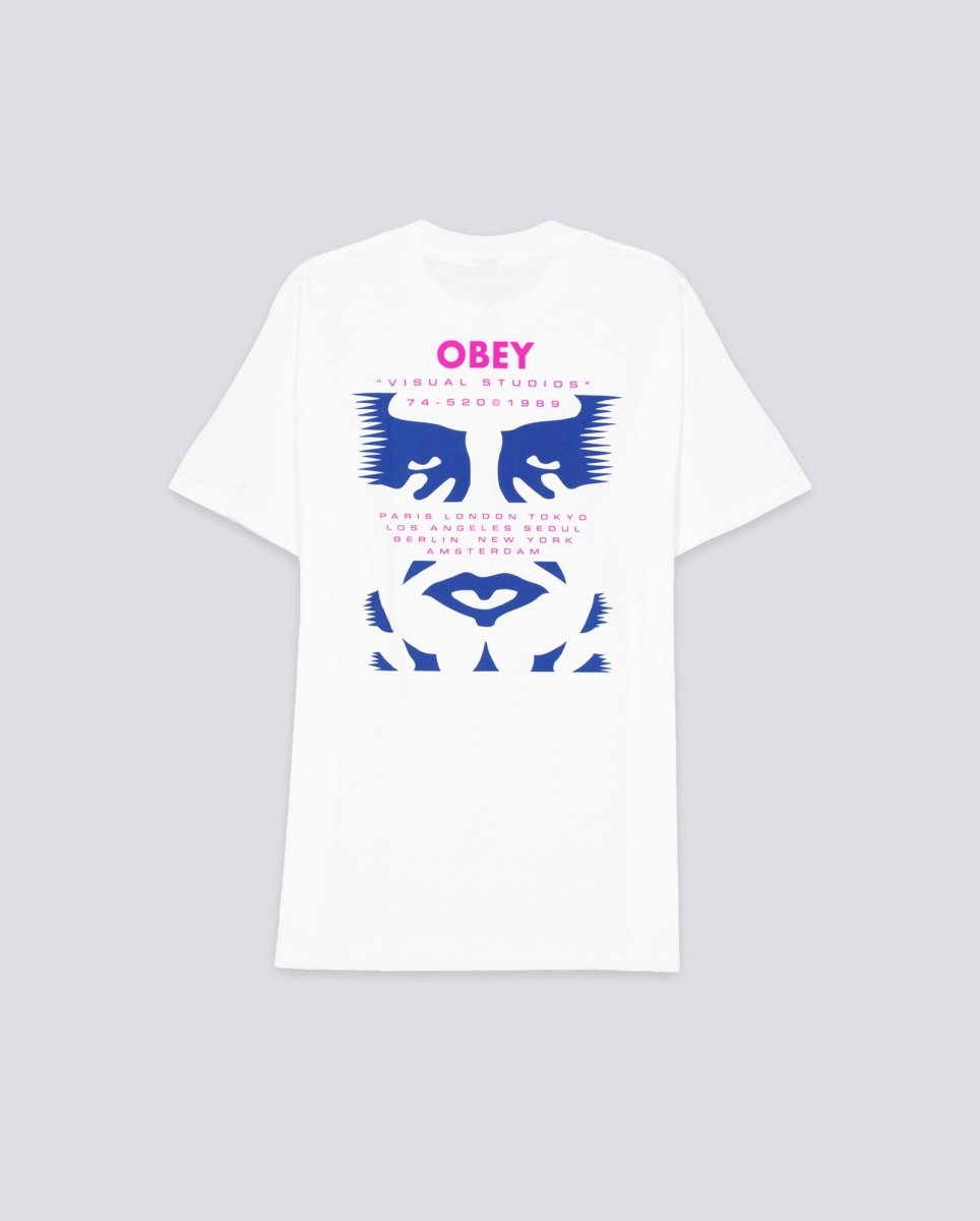 Camiseta Obey Visual Studies Blanco Unisex 165264136-WHT