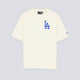 Camiseta Oversized New Era MLB LA Dodgers Beige Unisex