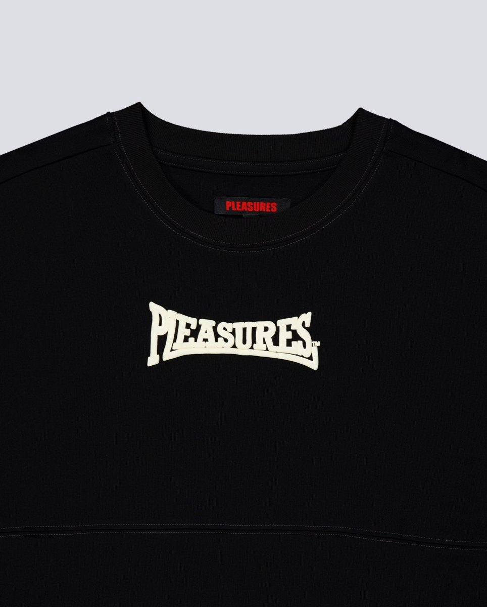 Camiseta Pleasures Bulldog Heavyweight Long Sleeve Negro Unisex