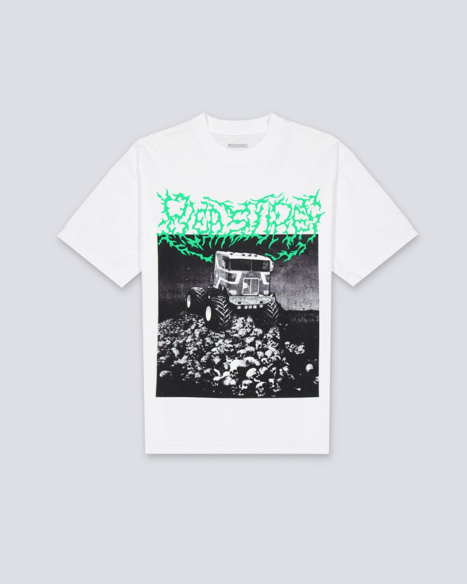 Camiseta Pleasures Off Road Blanco Hombre P25SP065-WHITE
