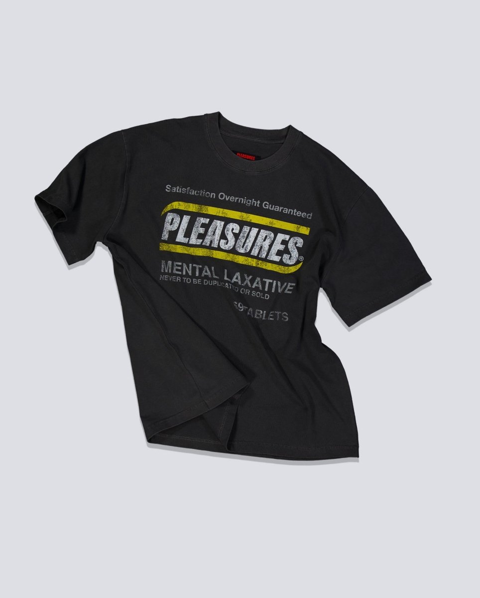Camiseta Pleasures Relief Heavyweight Gris Unisex