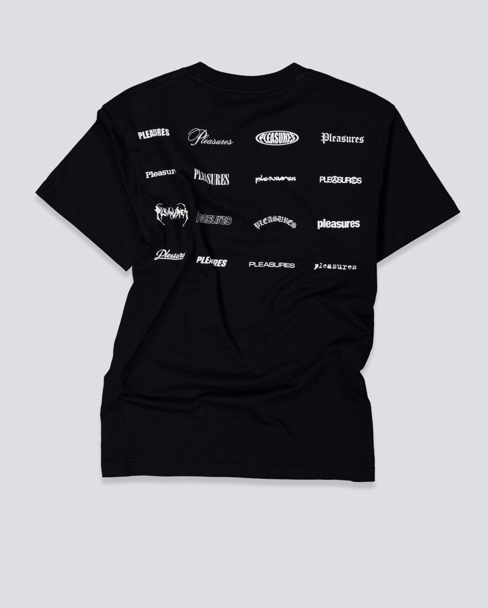 Camiseta Pleasures Wordmark Negro Unisex P26SP069