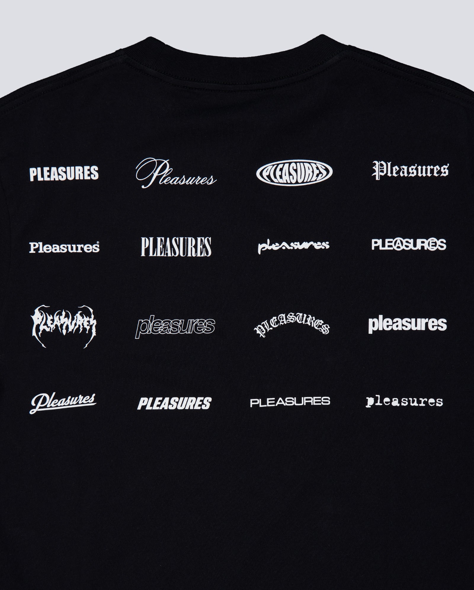 Camiseta Pleasures Wordmark Negro Unisex P26SP069