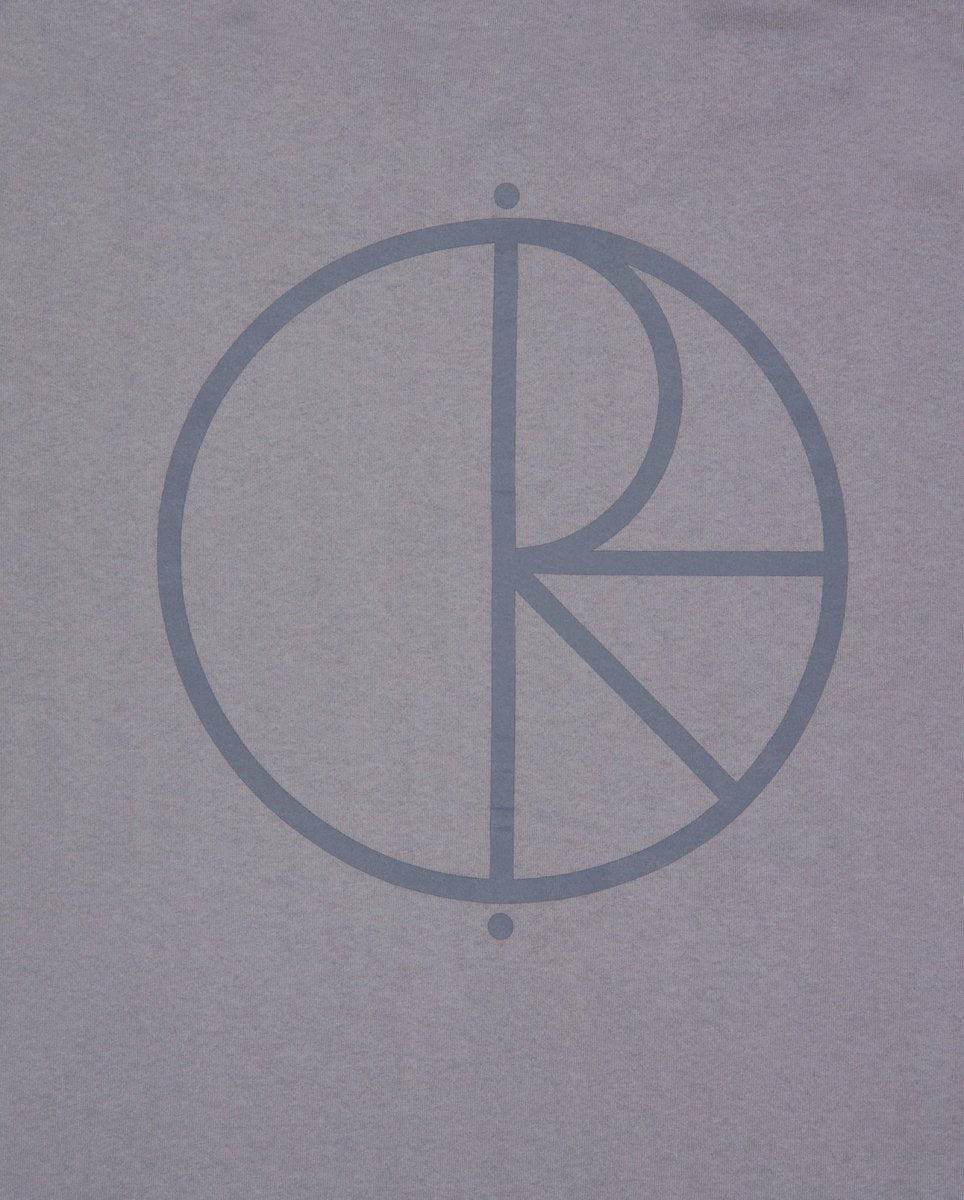 Camiseta Polar Skate Co. Contrast Tee Stroke Logo Gris Unisex POLARSS25-09