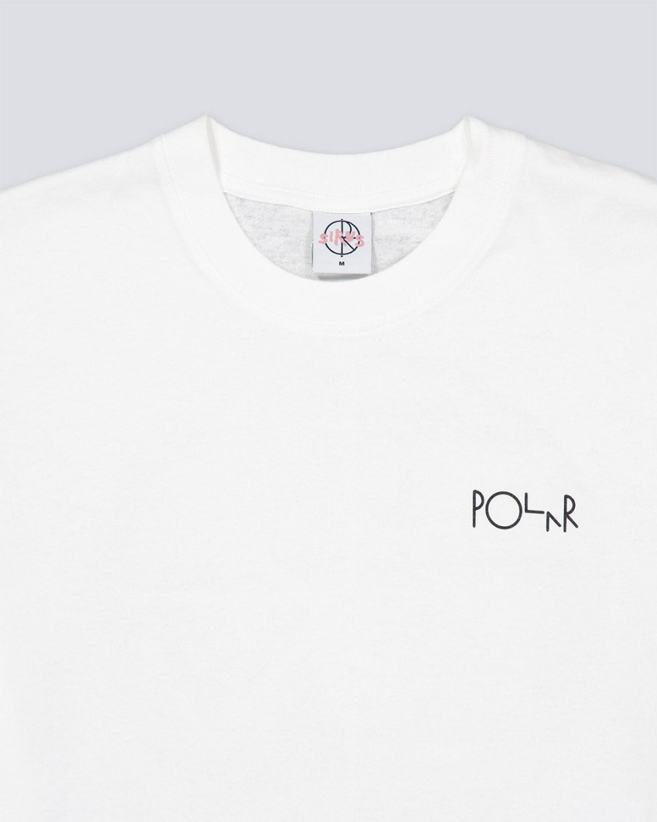 Camiseta Polar Skate Co Fill Logo Ourselves Blanco Unisex POLARSS25-52