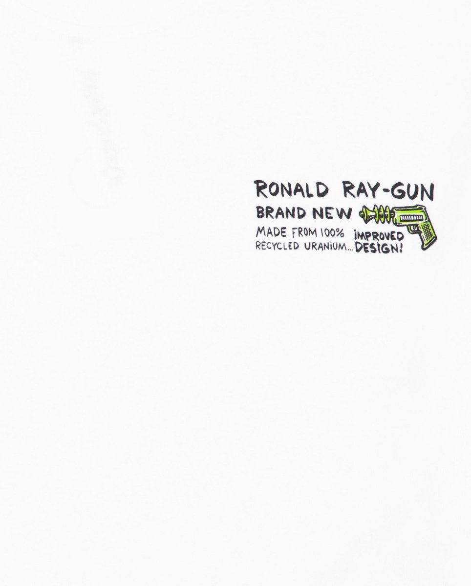 Camiseta Polar Skate Co Ray Gun Blanco Unisex POLARFW25-14