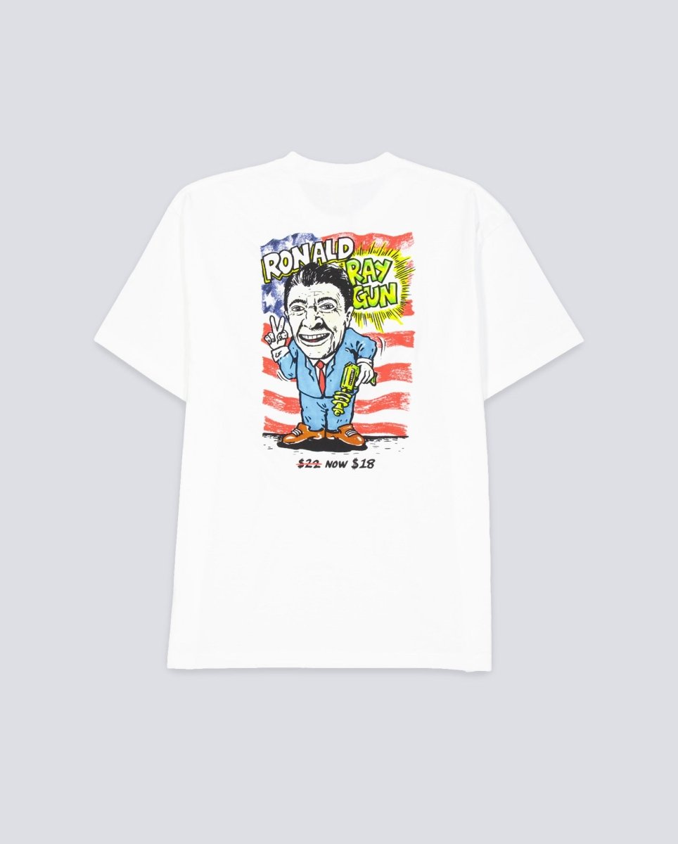 Camiseta Polar Skate Co Ray Gun Blanco Unisex POLARFW25-14