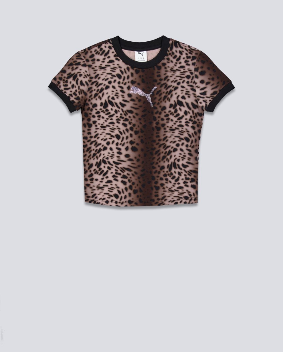 Camiseta Puma Leo Luxe T-Shirt Negro Mujer 634562-01