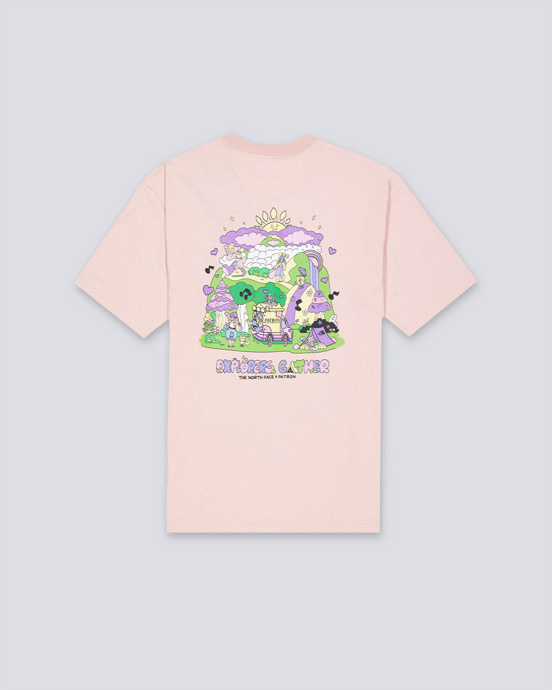 Camiseta The North Face Mountain Cleanup Rosa Unisex NF0A8C4DLK61