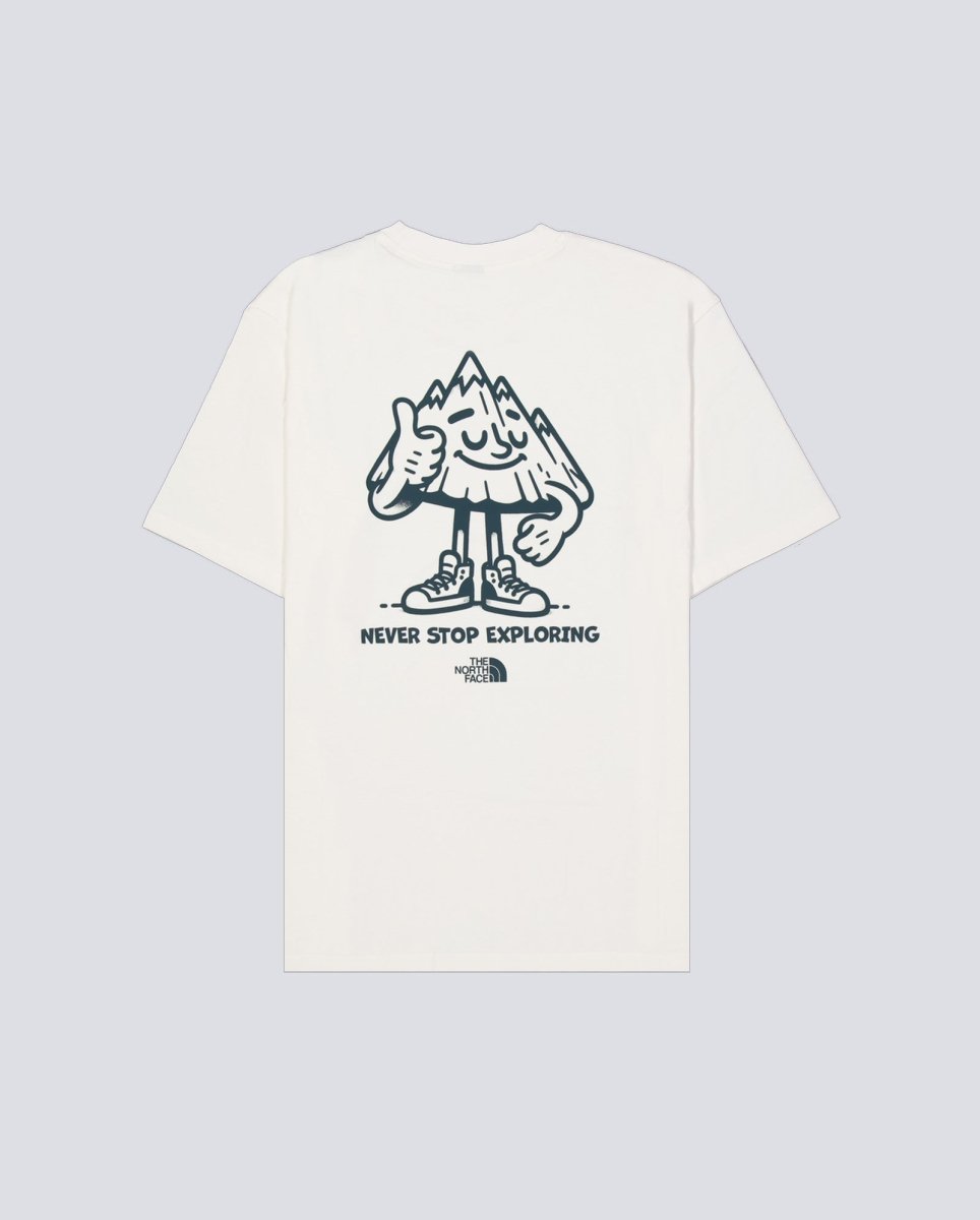 Camiseta The North Face U Mountain Fun Oversized Blanco Hombre NF0A8F2NQLI1