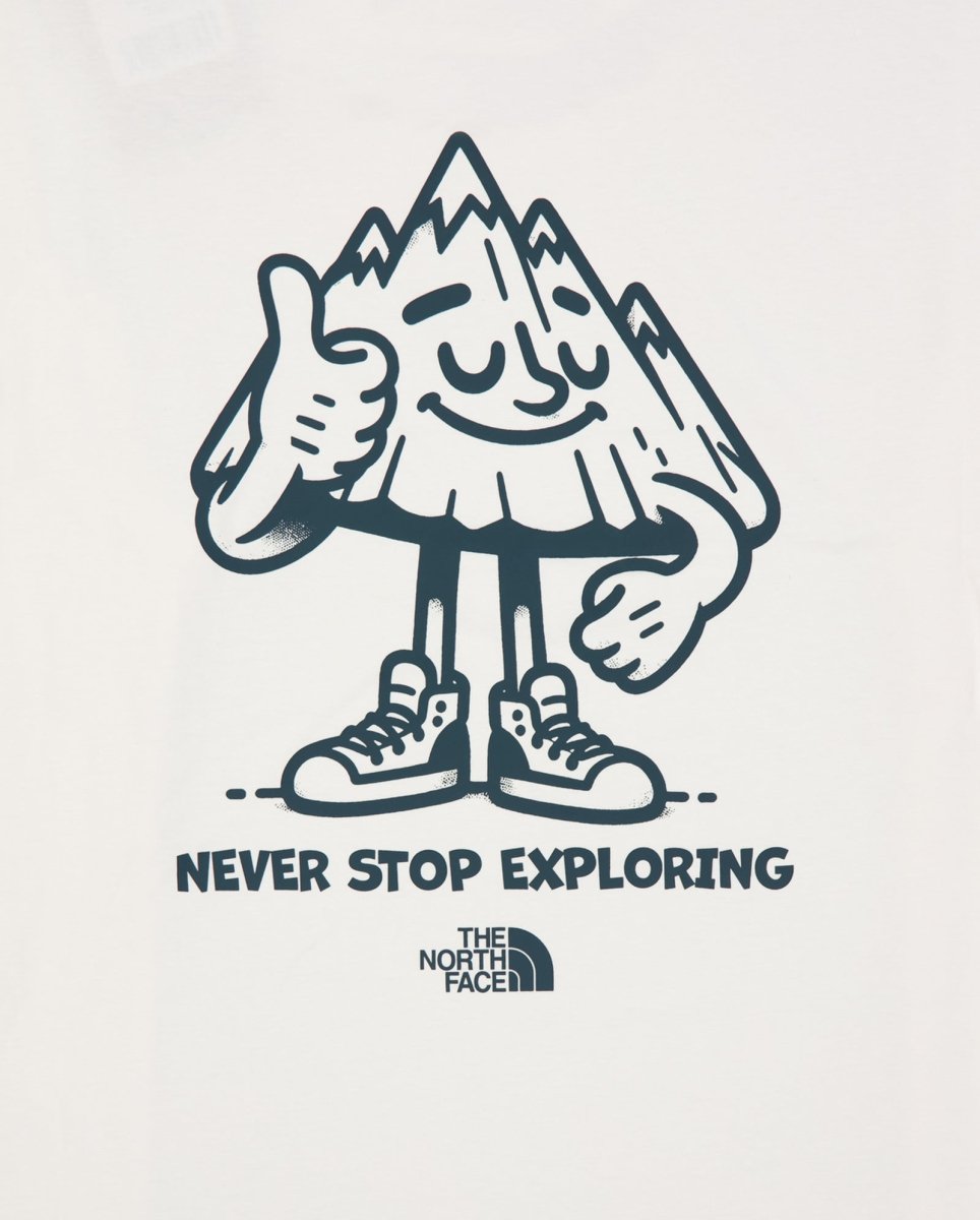 Camiseta The North Face U Mountain Fun Oversized Blanco Hombre NF0A8F2NQLI1
