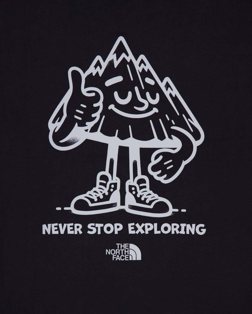 Camiseta The North Face U Mountain Fun Oversized Negro Hombre NF0A8F2NJK31