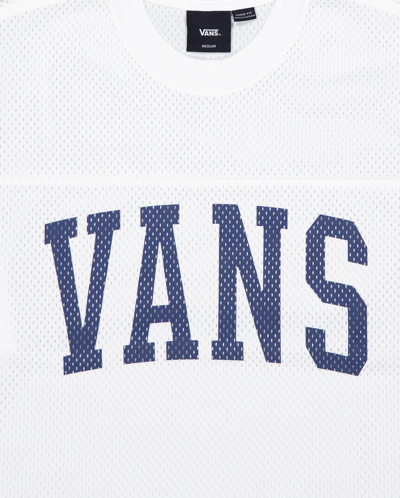 Camiseta Vans Arched Football Blanca Unisex VN000KUPWHT