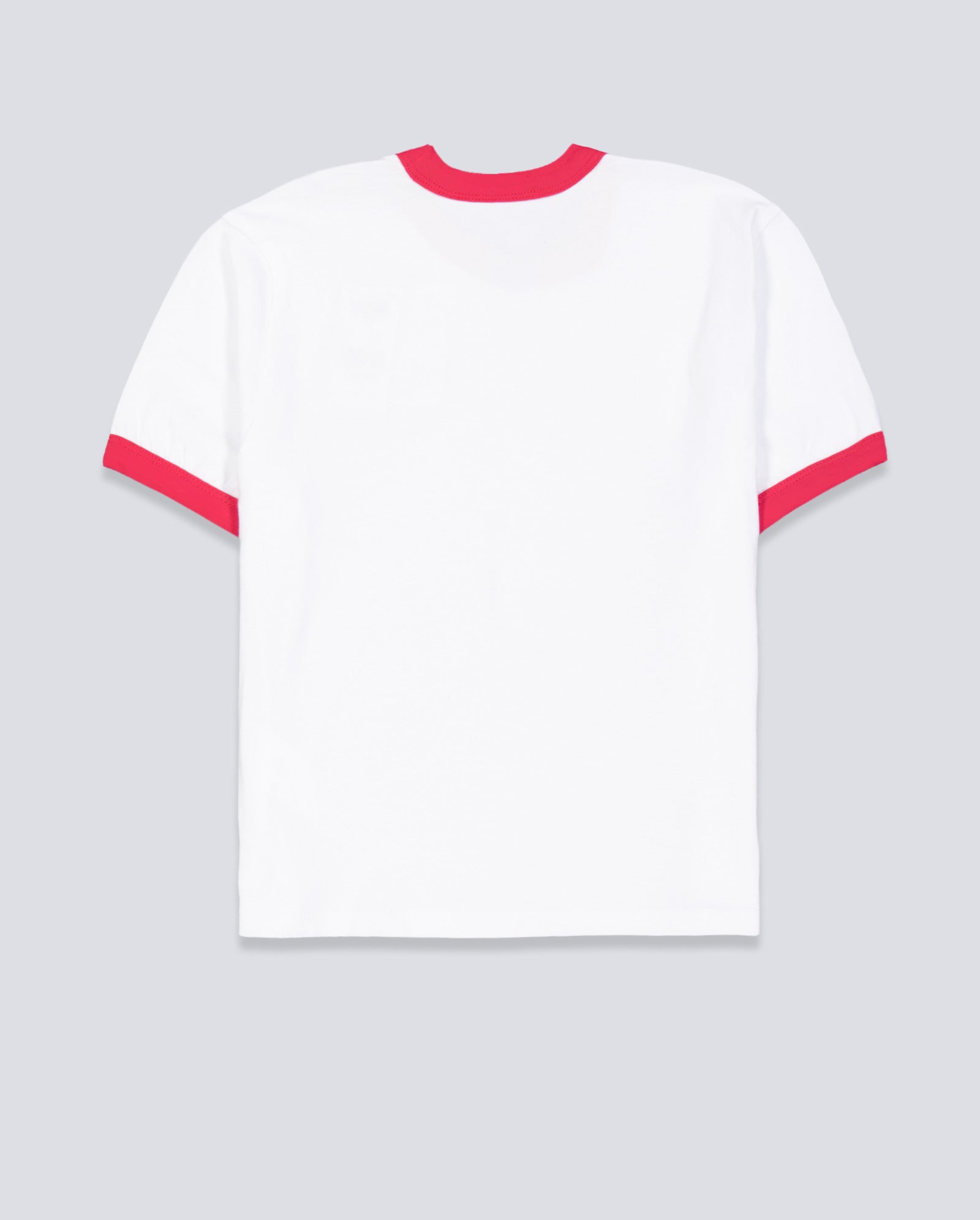 Camiseta Vans Center Chest Ringer Rojo Mujer VN000TXSWHT1