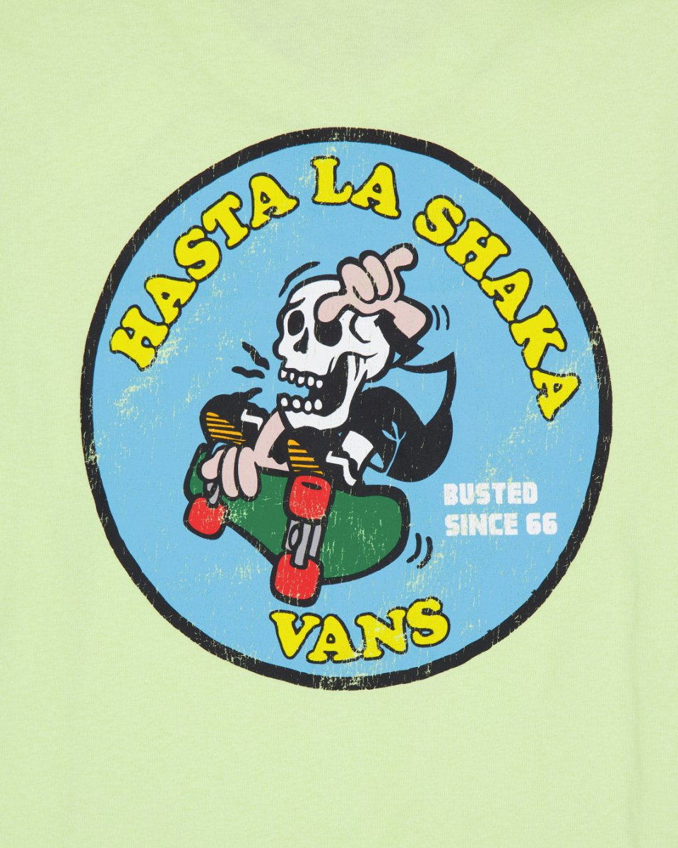Camiseta Vans Skull La Shaka Verde Hombre VN000NWGCLH1