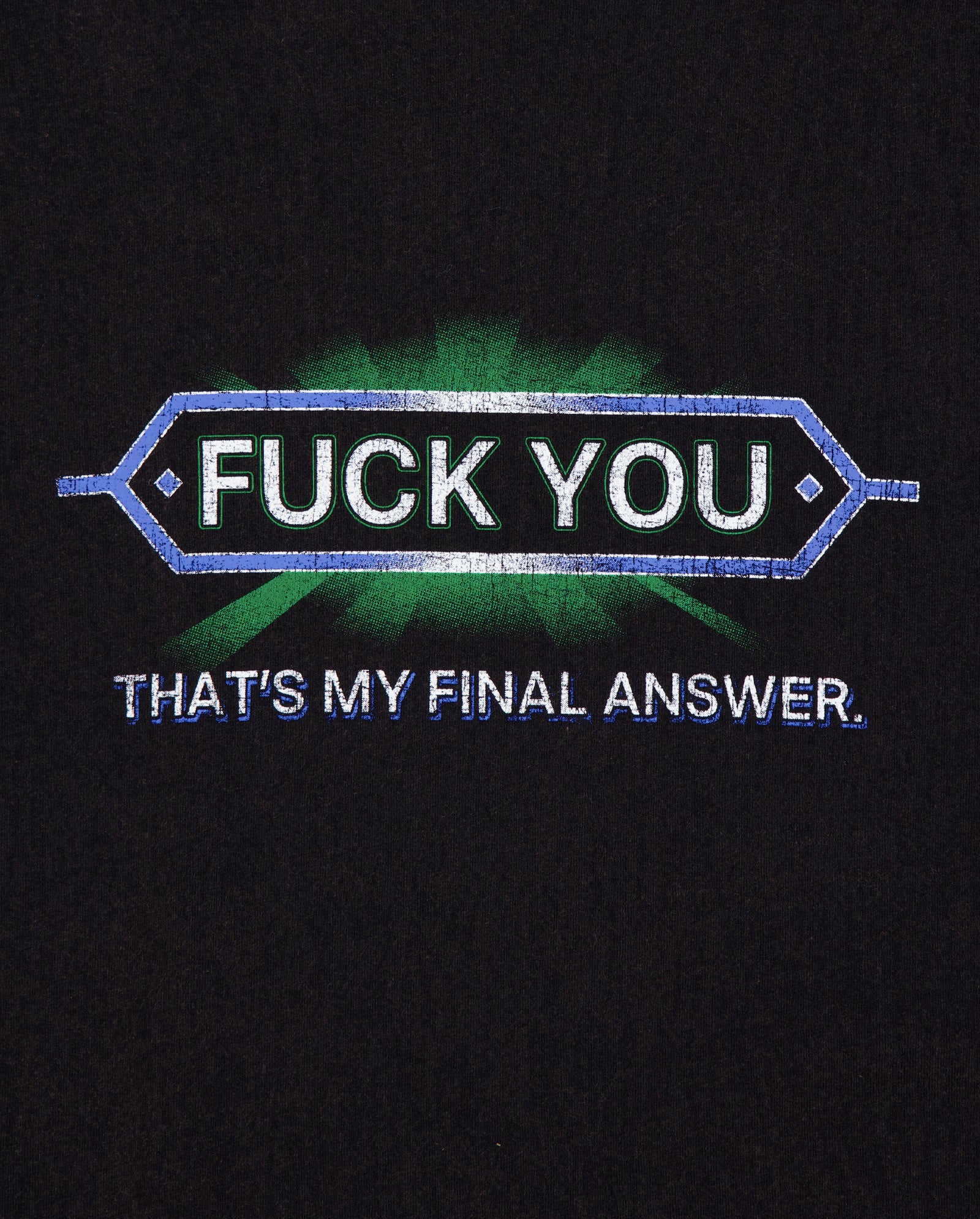 Camiseta Wasted Paris Answer Negro Unisex WSTDFW25-10