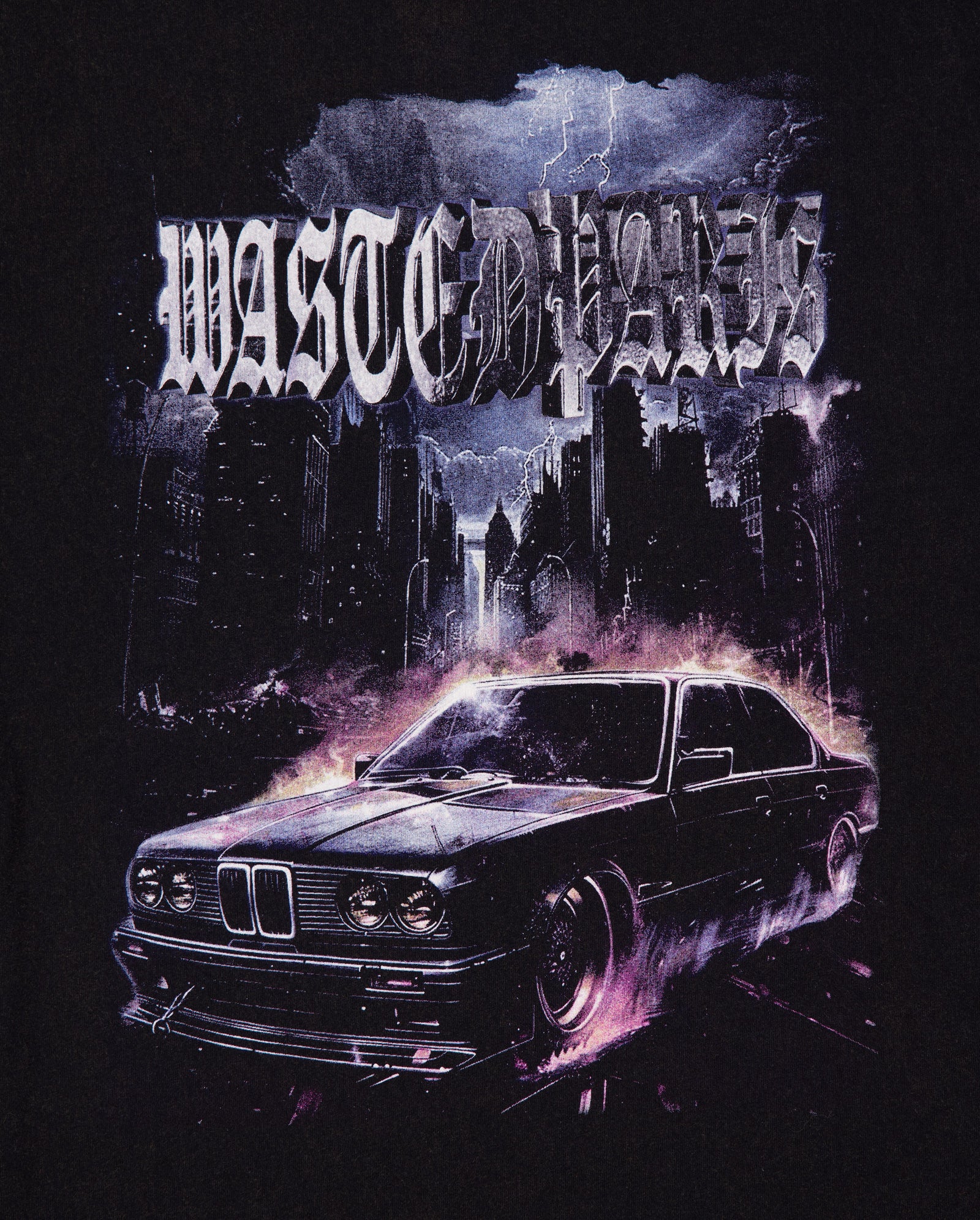 Camiseta Wasted Paris Run Negro Unisex WSTDFW25-11