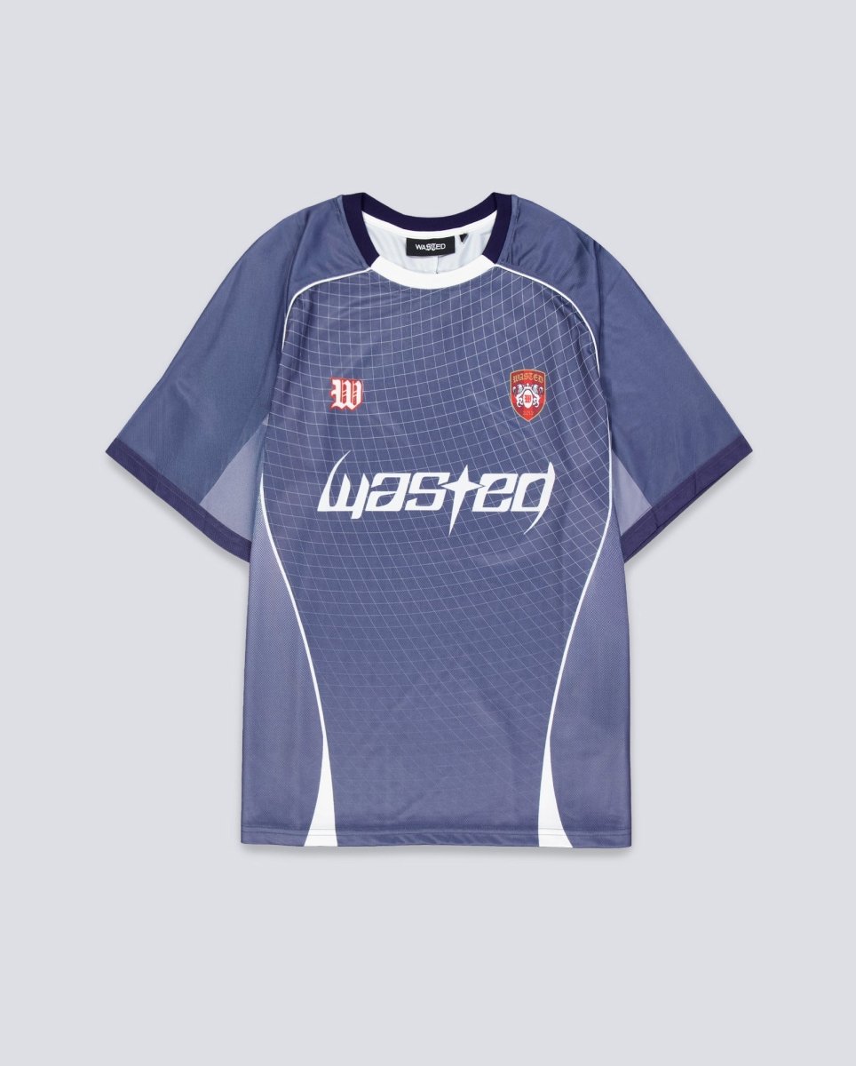 Camiseta Wasted Paris Spine Football Azul Unisex