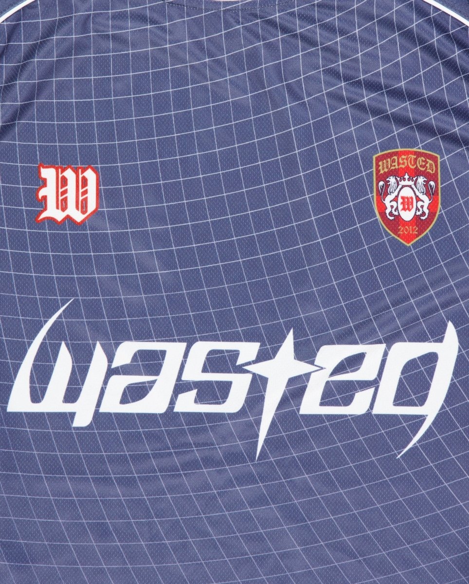 Camiseta Wasted Paris Spine Football Azul Unisex