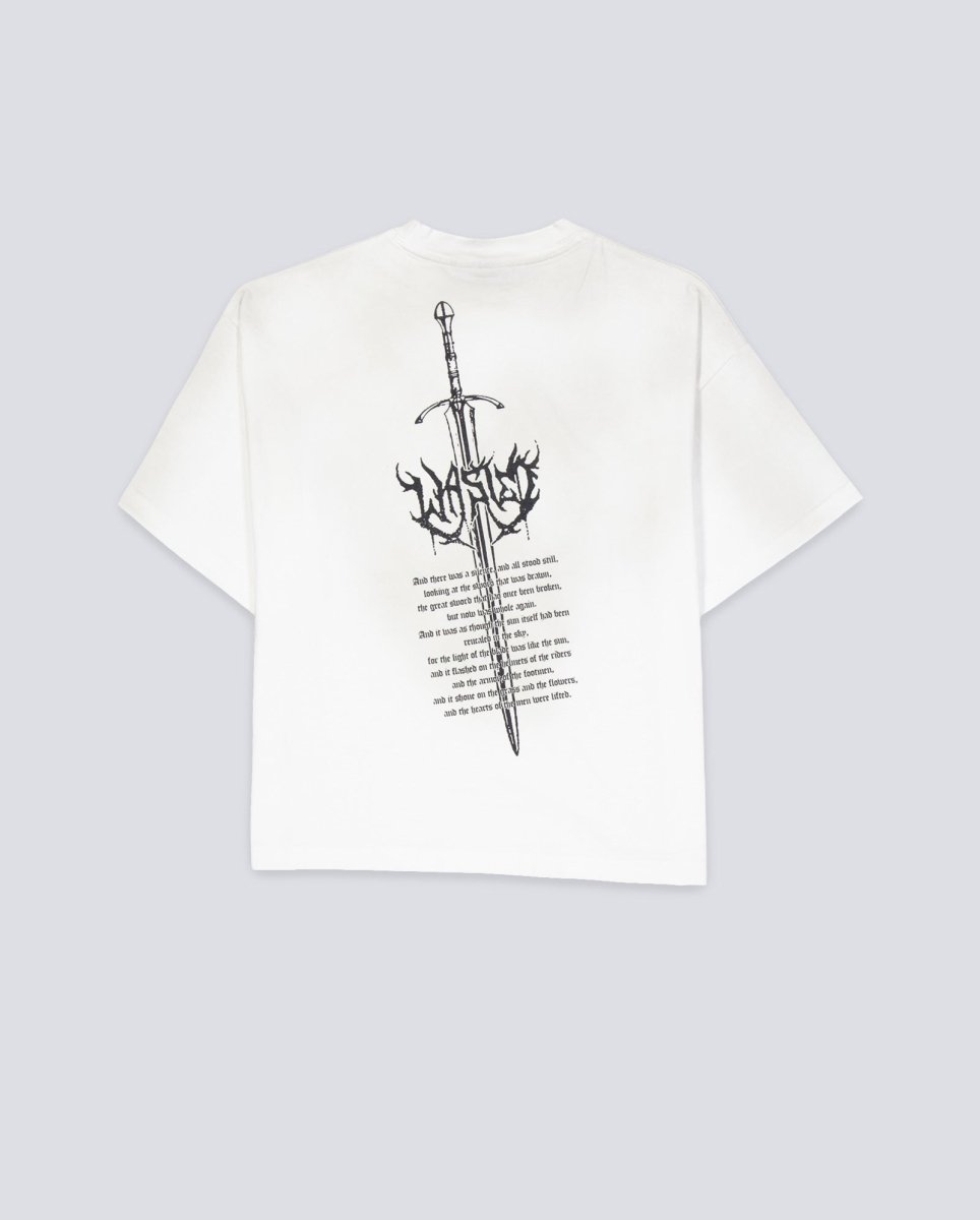 Camiseta Wasted Paris Sword Boxy Blanco Unisex WSTDFW25-8