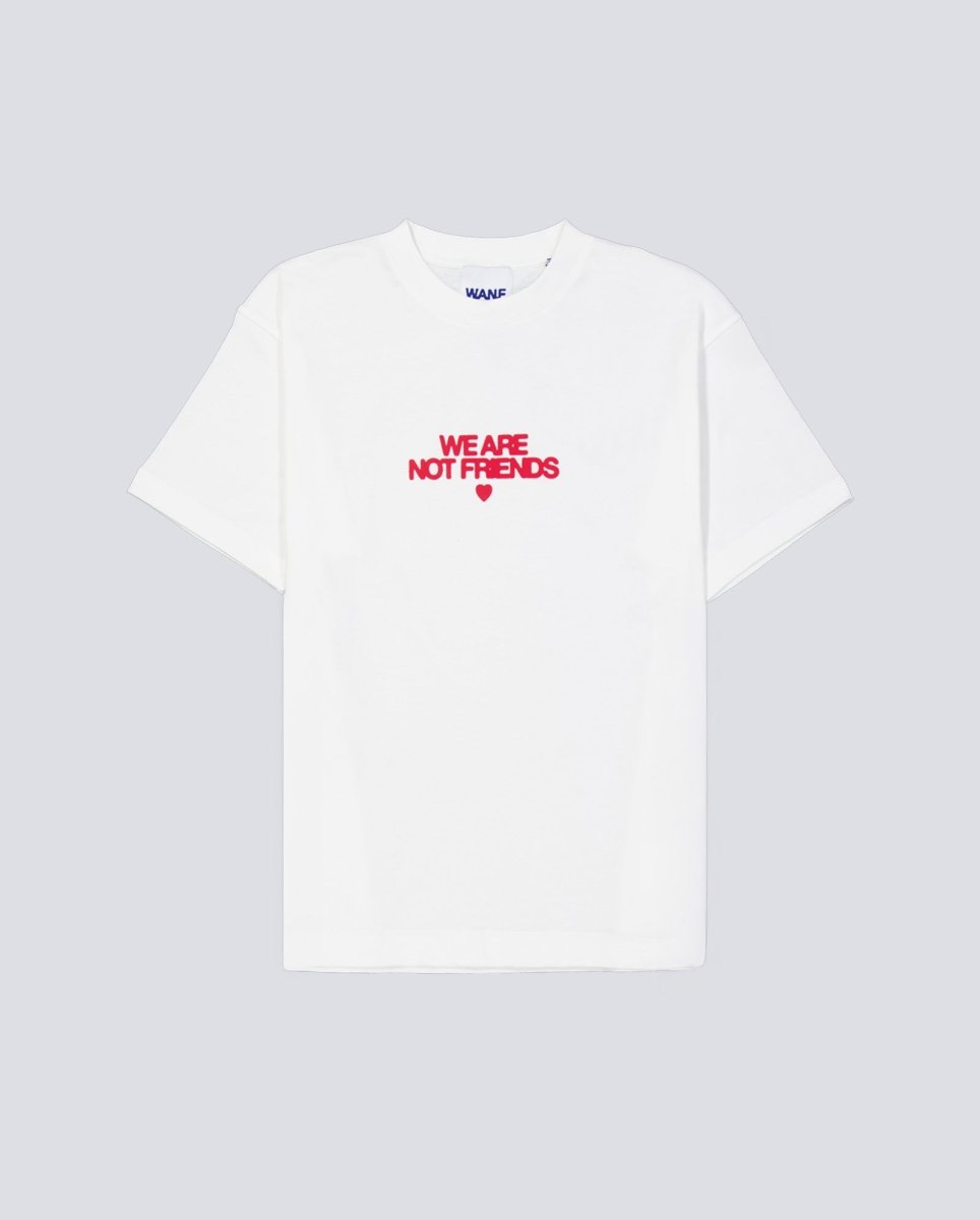 Camiseta We Are Not Friends Bold Sunny Love Blanco Unisex WANFSS25-30