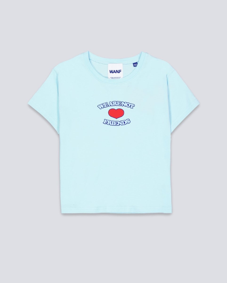 Camiseta We Are Not Friends Love Baby Crop Azul Mujer WANFSS25-38