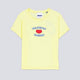 Camiseta We Are Not Friends Love Sunny Crop Amarillo Mujer