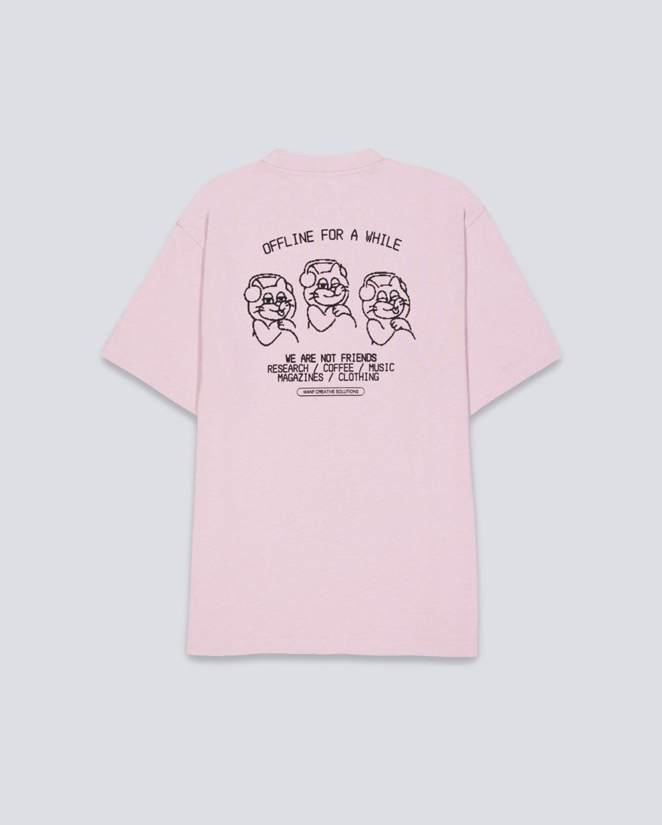 Camiseta We Are Not Friends Off Club Rosa Unisex WANFSS25-07
