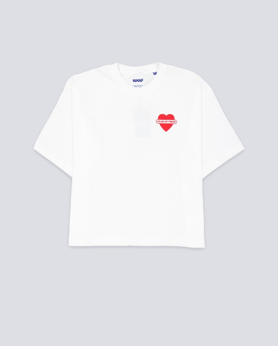 Camiseta We Are Not Friends Union Love Boxy Blanco Unisex WANFFW25-15
