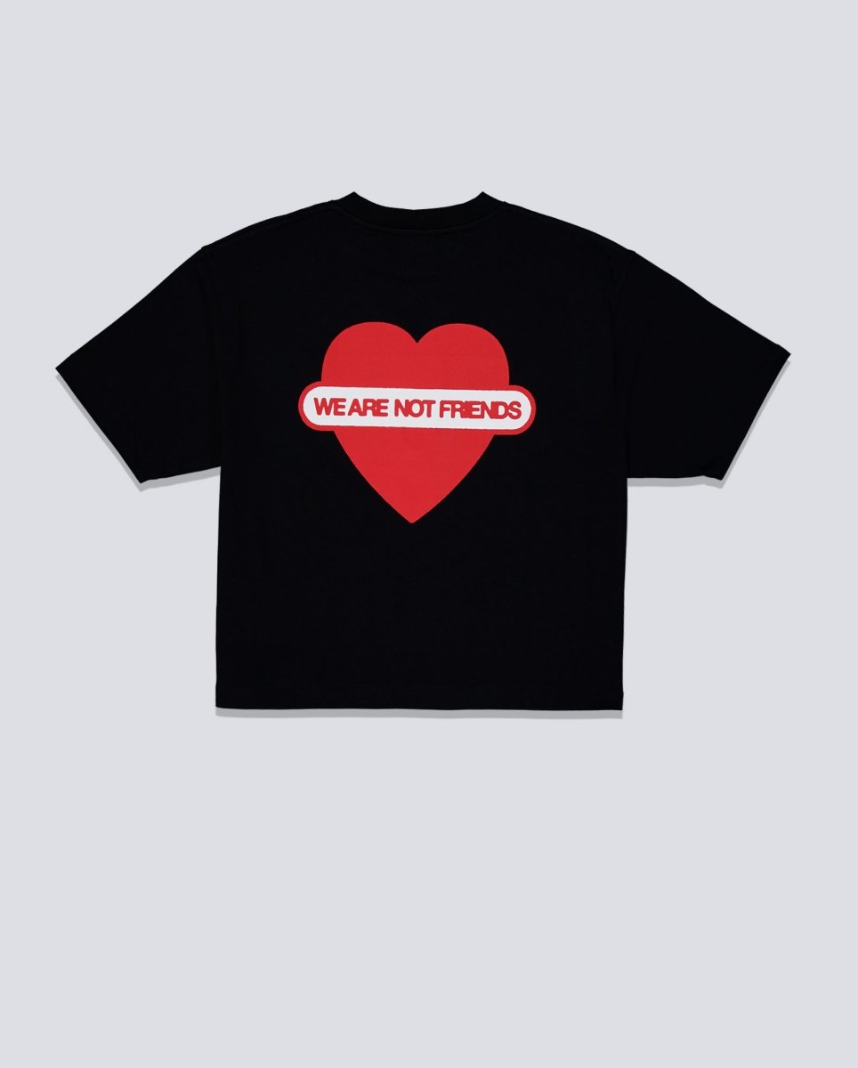 Camiseta We Are Not Friends Union Love Boxy Negra Unisex
