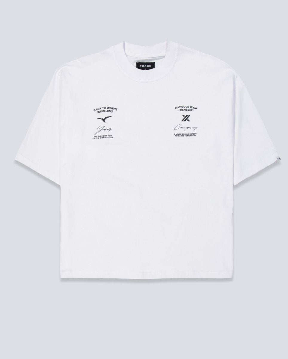 Camiseta Yuxus Bone Genesis Blanco Unisex 01-26-GENESIS-T