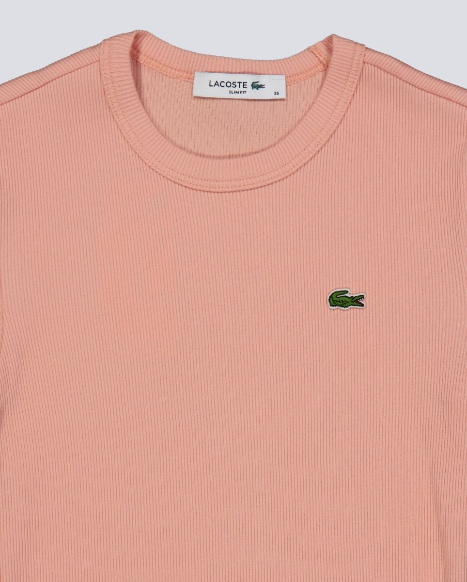 CamisetaLacoste Basic Short Sleeve T-Shirt Rosa Mujer TF5538-UI2
