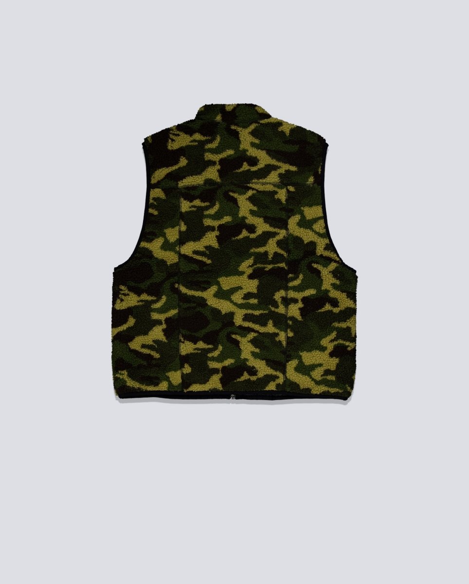 Chaleco Pleasures Feliz Reversible Vest Camuflaje Y Negro Hombre