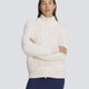 Chaqueta Adidas Firebird Punto Trenzado Blanca Mujer