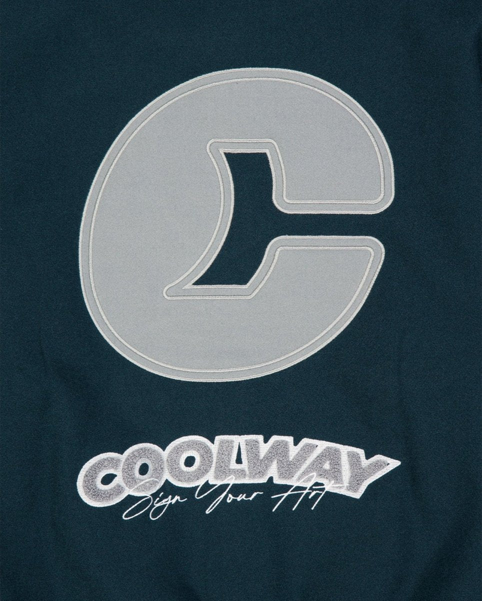 Chaqueta Coolway Dark Green Varsity Verde Unisex 9068776