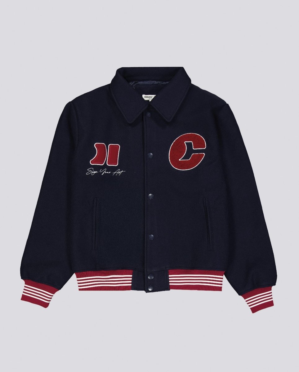 Chaqueta Coolway Dark Navy Varsity Azul Unisex 9048776