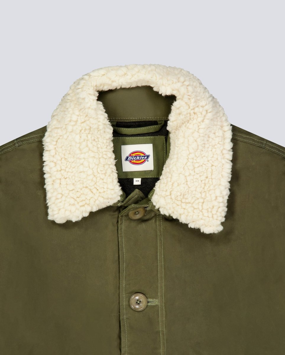 Chaqueta Dickies Sangrey Waxed Verde Militar Hombre DK0A87ODMGR1