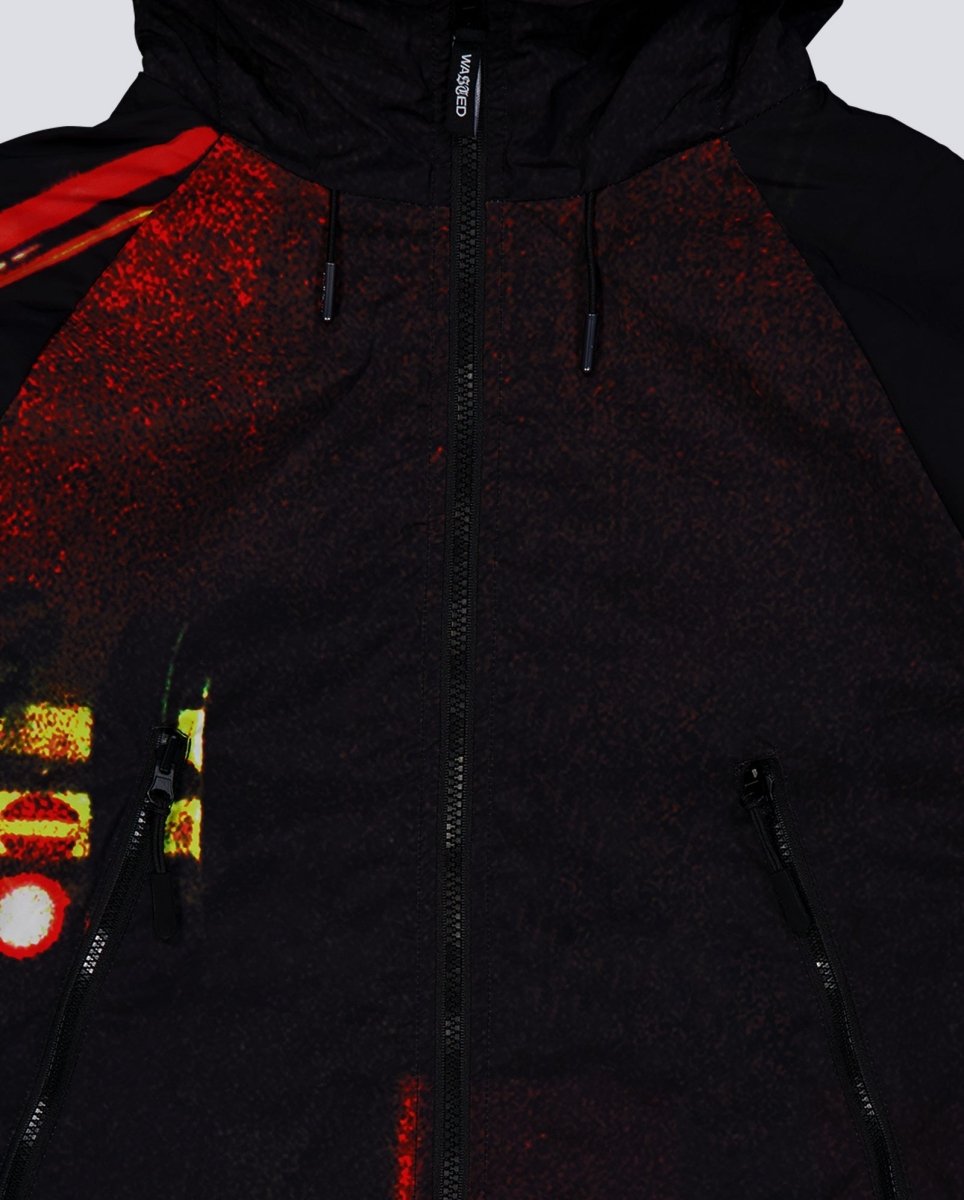 Chaqueta Monsieur Bonheur X Wasted Paris Windbreaker Negra Unisex