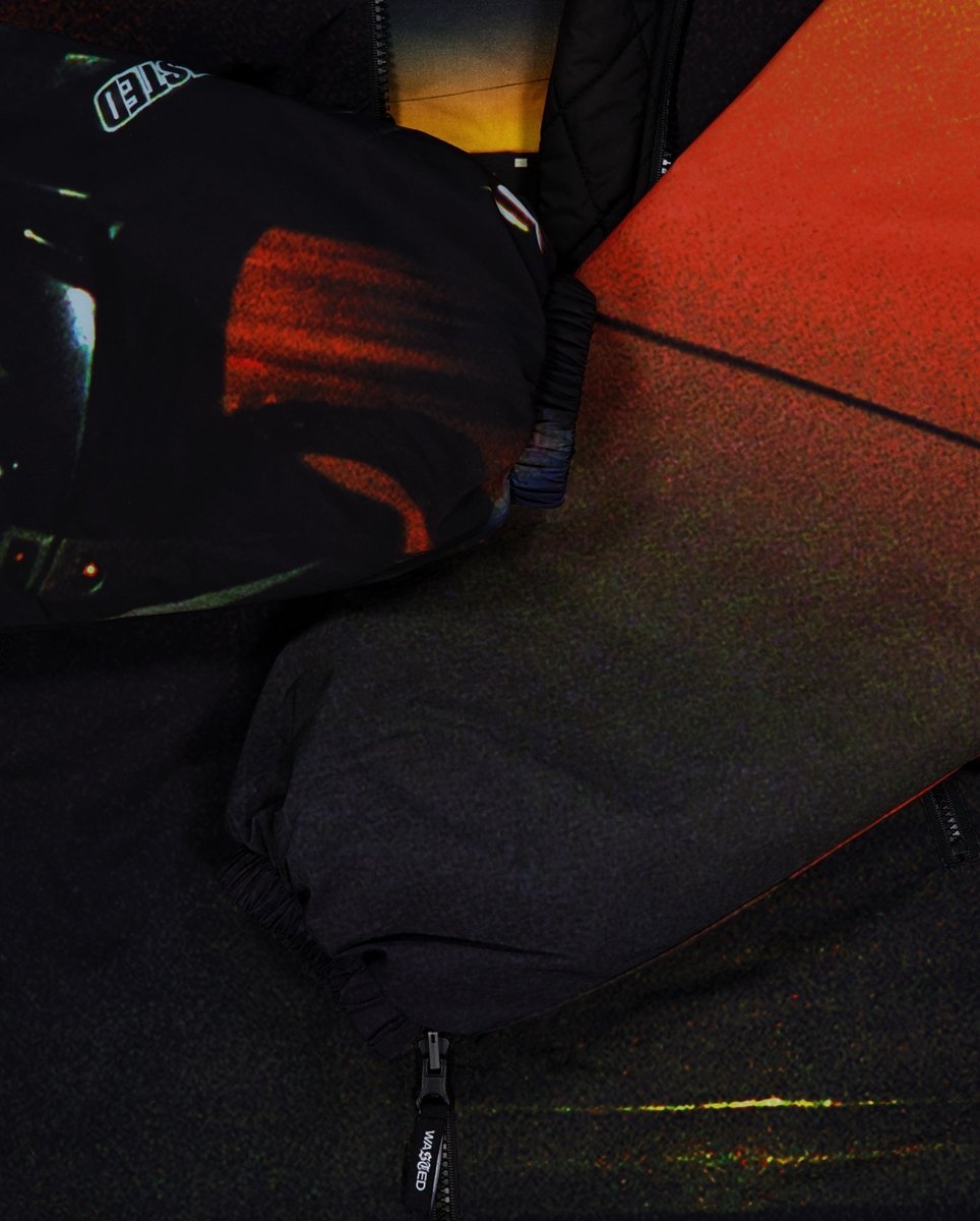 Chaqueta Monsieur Bonheur X Wasted Paris Windbreaker Negra Unisex